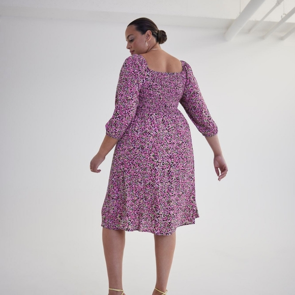 Woven Dress with 3/4 Sleeves - Addition Elle. 2X - Picture 4 of 4